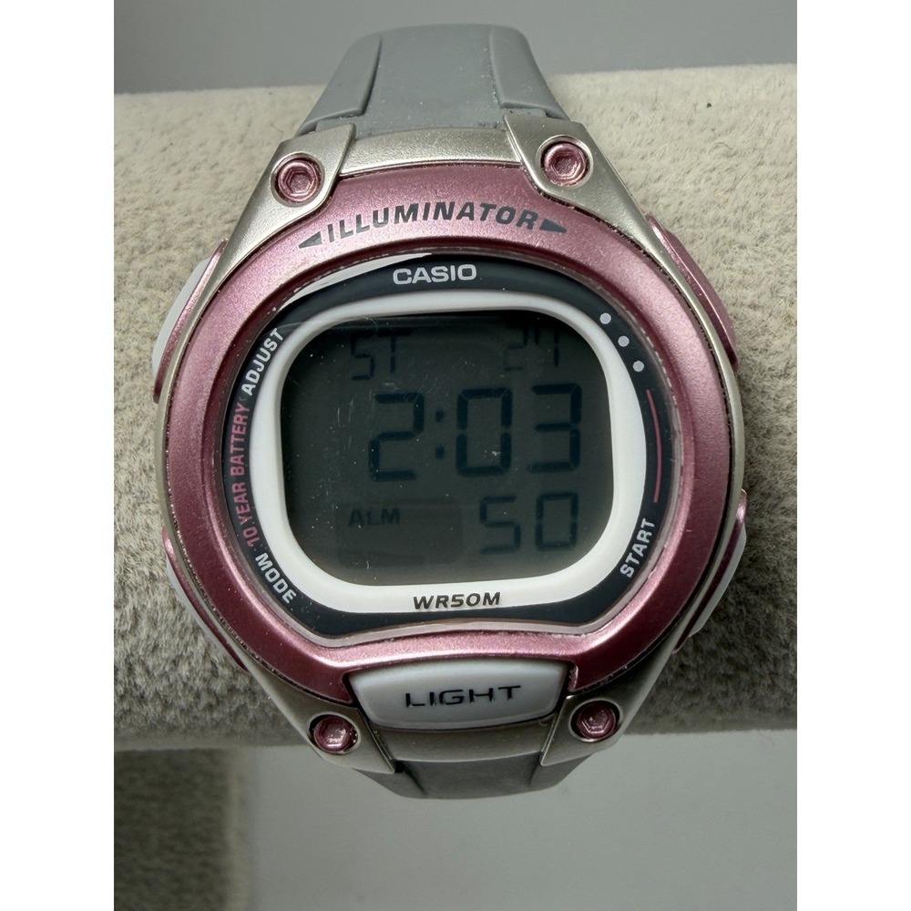 Casio LW-203 New Battery Illuminator Ladies Watch 34MM 7.25" Resin Band